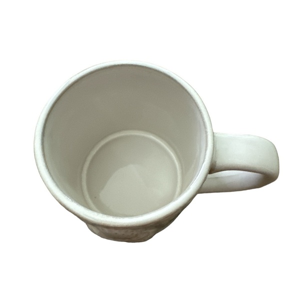 Anthropologie Snowcap Reactive Glazed Cream Gray Gold Monogram Initial B Mug - Picture 6 of 9